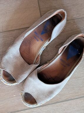 Verbenas Gray suede   leather espadrille sandals 7 / 38